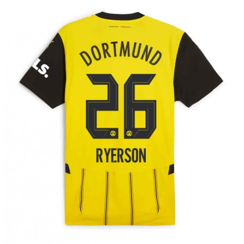 Fotballdrakt Herre Borussia Dortmund Julian Ryerson #26 Hjemmedrakt 2024-25 Kortermet